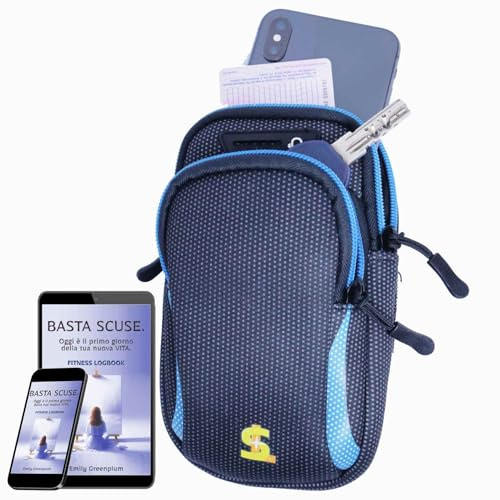 Lunge&Sprint Running Phone Bag – Water Repellent and Breathable, Large and Durable, High Quality, Everything at Hand, Free E-BOOK