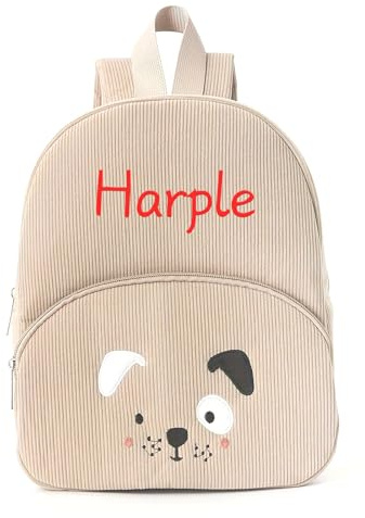 NGTSFLY Personalisierter Kinderrucksack mit Namen,Bestickter Kindergartenrucksack Jungen Mädchen,Personalisiert Geschenk,Verstellbare Verstellbare Gurte