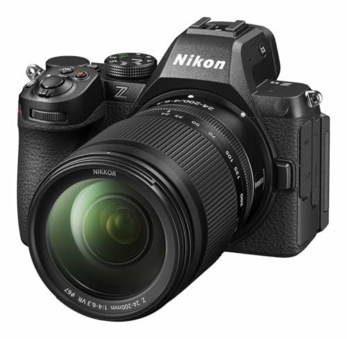 Nikon KIT Z 5II + Z 24/200mm f/4-6,3 VR, Appareil Photo Numérique Hybride Plein Format (24,5 MP, 4K/30p, Rafale 14 i/s en RAW ou 30 i/s en JPEG, stabilisation du capteur sur 5 Axes, Double Slots SD