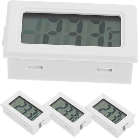 BESPORTBLE 4pezzi Termometro Mini Display Lcd Misuratore Umidità e Temperatura Per Serra Animali Domestici e