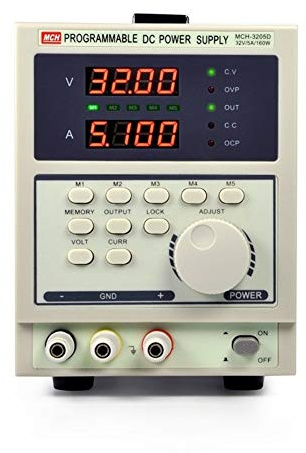 MCH3205D Fuente de alimentación de CC estabilizada programable Pantalla de cuatro dígitos Fuente de alimentación de CC lineal Para laboratorios y escuelas