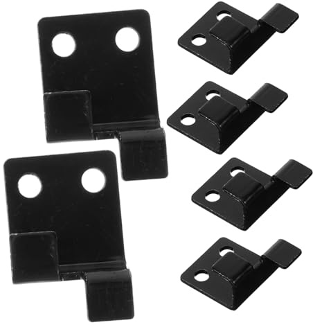 ORFOFE 6pezzi Ganci Da Parete in Acciaio Inox Per Piastrellare Parete Pavimento Staffe Per Specchi Senza Cornice Clip Per Supporto Specchi