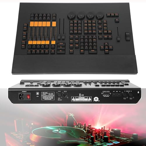DMX Controllers 512 Konsole 2 DMX-Ausgangsanschlüsse für Bühnenbeleuchtung Steuerung und Programmierung, ideal für DJ Disco und Event Lighting Setup
