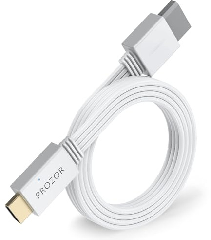 PROZOR Wii to HDMI Converter 1.2M/3.9FT HDMI Adapter Cable for Wii | Plug & Play Wii HDMI Connection, for Wii/Wii U to 1080P HDTV Monitor, Supports 480i/480p/576i – Retro Gaming