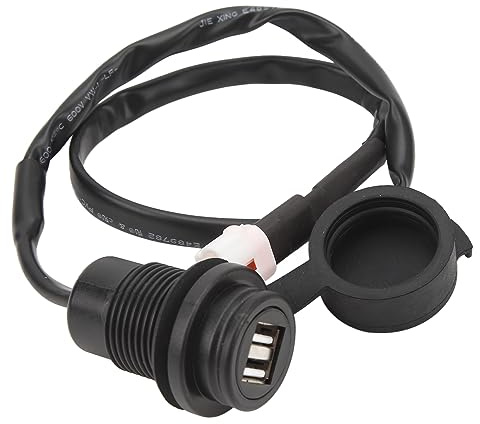 Tbest Adattatore per Presa di Ricarica Doppia USB Kit Presa di Corrente per Moto Impermeabile con Porte di Ricarica Rapida per MT07 MT09 FZ07 FZ09 XSR700 XSR900 700 900 GT 2014 2021