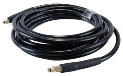 Gurtt Manguera de alta presión para hidrolimpiadora, 6 m, conexión rápida, negra, 200 bar. Compatible con K2, K3, K4, K5, K6, K7 y 2.641-721.0.
