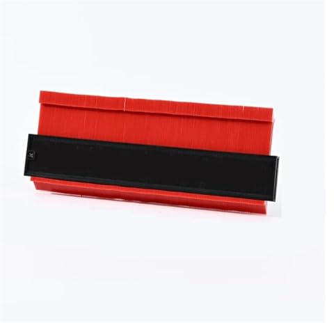 Strumento duplicatore di contorno, righello di misurazione del profilo da 25,4 cm, per modelli di taglio di piastrelle in ceramica, moquette e lavorazione del legno, righello angolare con blocco