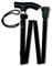 Life Healthcare Walking Stick for Women and Men, for Elderly Or Disabled, Folding Adjustable Height, Right Or Left Handed, Non-Slip Rubber Tip, Wrist Strap, Lightweight (Black)