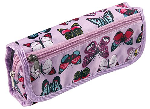 Clairefontaine 8534C Schlampermäppchen Textil 22x6x12cm Schmetterlinge