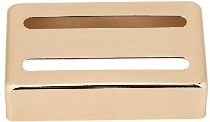 Gitarre Pickup Cover, Zwei Slot Metal Case Messing Humbucker Deckung für E-Gitarren(Golden)