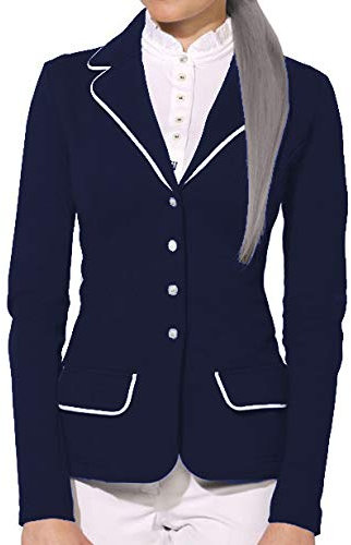 Avon Equine Ladies Premium & Comfortable Show Jackets for Competition Riding in Navy (Navy, UK14)