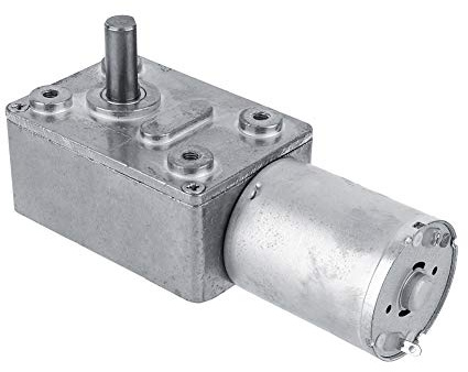 Yosoo Health Gear DC 12V Reversibler Getriebemotor, Schneckengetriebemotor mit Hochturbo, 6 U/min Drehzahlminderung