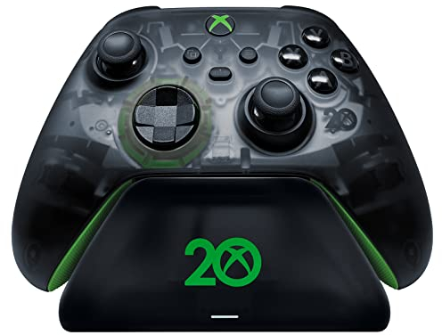 Razer Soporte Universal de Carga rápida para Xbox Series X|S: Carga magnética Segura, combina Perfectamente con el Mando inalámbrico Xbox del 20 Aniversario – Alimentado por USB (el Controlador se