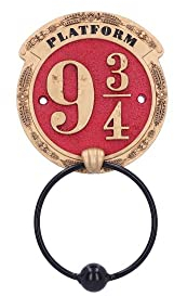 Nemesis Now Aldaba de Puerta Oficial de Harry Potter con Plataforma de 9 3/4 de 21,5 cm, Rojo, 21.5cm