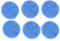 Mop Pads Replacement for Dyson, Cleaning Mop Head 6 PCS | Blue Microfibre mop pads Ø 15 cm, Compatible with Dyson V7 V8 V10 V11 V15 | Pads Washable, Accessories for Dyson for Parquet, Laminate, Tiles