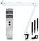 Rode Podcaster USB -Mikrofon + keepdrum MS138 Gelenkarm-Stativ Weiss