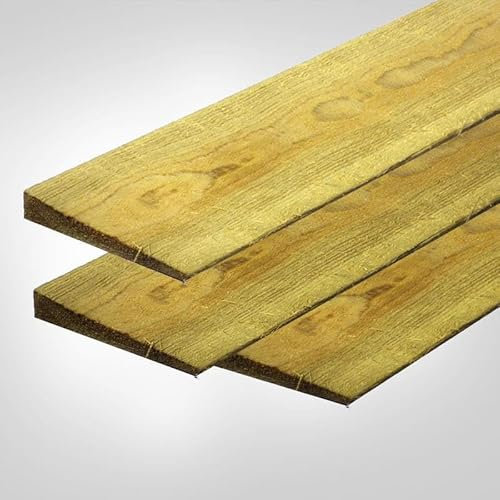 Feather Edge Fence Boards 5 fooot 150mm 6 Treated Close Board Fencing Cladding Wood New, Feather Edge Fencing Treated Wood Close Board 150mm Wide 1.5m High, (5 foot high pack of 10)