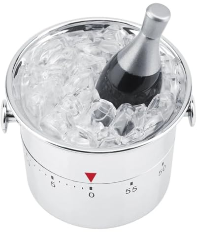 Zerodeko Timer Da Cucina Meccanico Secchio Piccolo in Abs Base Antiscivolo Per Cucina, Promemoria Portatile Riutilizzabile Per Cottura, Gestione e Pianificazione Quotidiana
