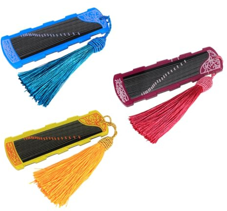 SAFIGLE 3stücke Guzheng Nagel Aufbewahrungsboard Wunderschönes Nagel Tape Winding Card Gelb Und Blau Für Zither Und Pipa Zubehör