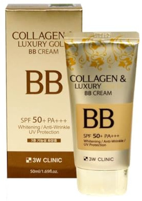 123 UBuy Shop V22 Korea Collagen & Luxury Gold BB Cream SPF50+/PA+++ Say goodbye to blemishes and uneven skin tone - 1.69Oz