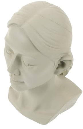 DIYEAH Gips-porträt-skulptur Klassische Skulptur Büstenstatuen Kleine Kopfstatue Gips-kunsthandwerk Für Heimbüro-dekor Büstenstatue Gipsstatuen-dekor Büstenskulptur Büstenfigur Charakters