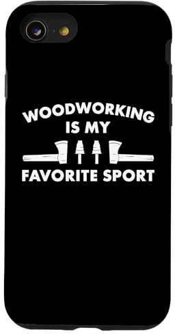 Coque pour iPhone SE (2020) / 7 / 8 Le travail du bois est mon menuisier sportif préféré