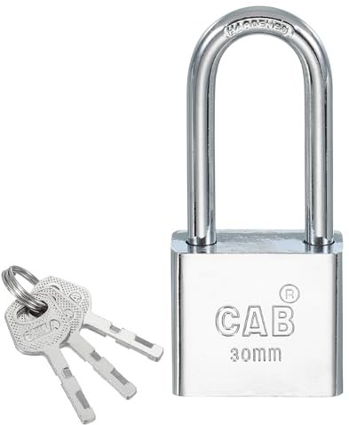 PATIKIL Lucchetto A Chiave 30mm (1-3/16), Lucchetti A Chiave Diversi In Acciaio Inossidabile Con Chiave Per Porte Interno Esterno, Argento