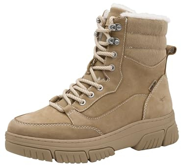 TAMARIS dam komfort WL Lace Boot Duo-tex snöstövlar, kamel, 42 EU, Kamel, 42 EU