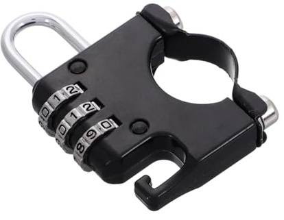 Abaodam Cadenas à Code pour Casque Serrure De Sécurité pour Vélo Casque De Deux-Roues