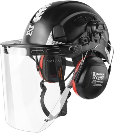 HEARMOR Mervex Casque de protection ABS Forest Air Certification EN12492 Réussi EN397 Absorption des chocs et résistance à la pénétration