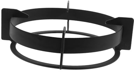 GALPADA Support Pour Cuisinière à Gaz En Métal Mat Antidérapant, Anneau De Wok Rond, Accessoire De Remplacement Pour Brûleur, Étagère Robuste Adaptée à Poêles Et Woks, Usage La Cuisine Gaz