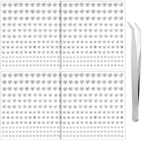 4 ark ansiktssmycken läppstift, 660 stycken falska näspiercing icke-piercing ögonbryn näsa läpp örhängen Y2k falska ögonbryn piercing tillbehör med pincett för kvinnor och män, silver