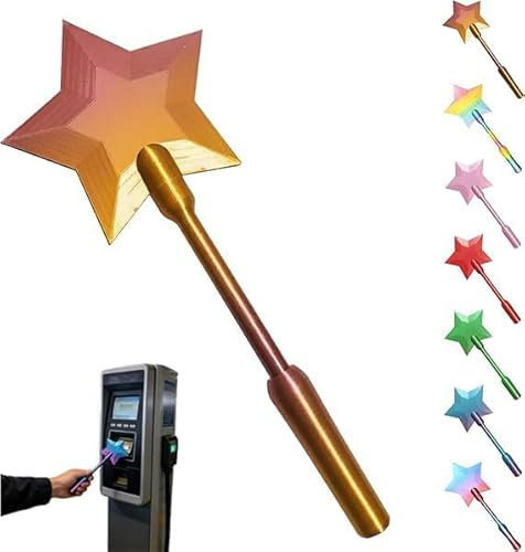 Genérico Varitas Impresa en 3D Toque para Pagar, Varitas de Tarjeta de crédito, Wand mágicas de Estrellas Titular de la Tarjeta de Pago sin Contacto, Wand de Toque para Pagar Accesorios para Juguetes