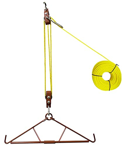 ATFLBOX Game Hoist Gambrel System und Dual Pulley Hoist Lift System, Jagdzugang mit hoher Kapazität Wilde Jagd Geschenke für Männer