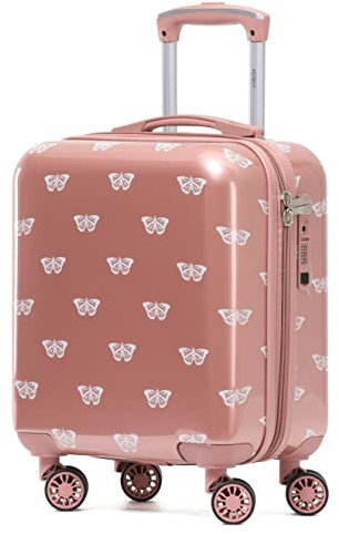 Flight Knight Carry On Suitcase - 8 Wheel Side Lock USB Port - Anti Crack Case Hard Luggage Approved for easyJet, Jet2, BA