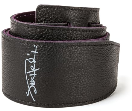 DUNLOP - JH20 - Hendrix Signature Leder Gitarrengurt, Schwarz