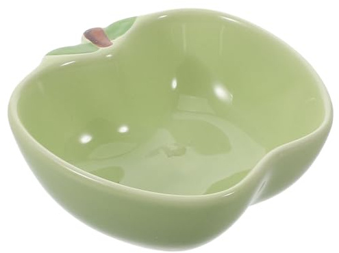 minkissy Keramik-futternapf Für Hamster Kleintiere Apfel-Design Futter Und Wassernapf Rattennapf Tierfutternapf Igel-futternapf