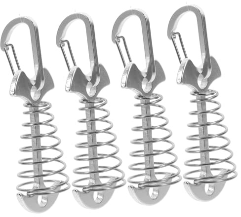MUELODSIC 4pezzi Fibbie Molla Tenditori Per Accessori Per Tende Molla Tensione Fibbia Per Della Tenditore Per Fibbia Ancoraggi Discesa Clip Per Ancora Ancoraggio Ancoraggio