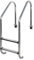 Scala per piscina interna in acciaio inox, resistente, design antiscivolo a 3 gradini per estremità profonde, supporta 172,4 kg, ideale per piscine interne ed esterne