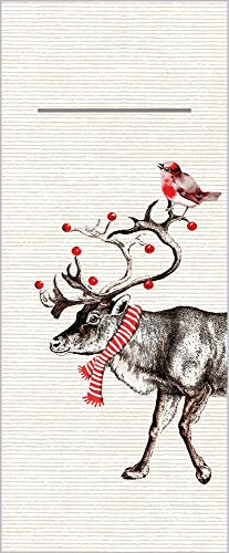 Mank GmbH Besteckservietten aus Airlaid 40 cm x 40 cm 1/8 Falz mit Besteckschlitz für Gastronomie und Feiern Weihnachten 75 Stück Knut