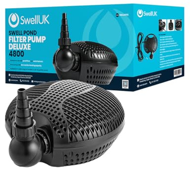 Swell Deluxe 4800lph Pond Pump - Energy Efficient for Fish Ponds, 3-Year Guarantee