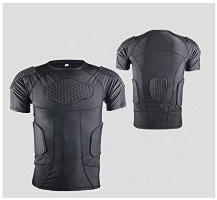 Pettorina Da Motociclista Top A Compressione Imbottito Tampone Protettivo Esagonale Ad Alta Densità Rallenta E Disperde Efficacemente L'impatto Per Gli Sport All'aria Aperta Di Maschi Adulti