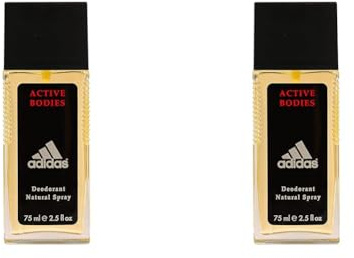 adidas Active Bodies Deodorant Natural Spray 75 ml (Packung mit 2)