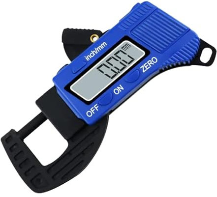 Bestgle Portable Thickness Gauges, 0-12mm Digital Thickness Caliper Micrometer Thickness Gauge Width Measurement Tool
