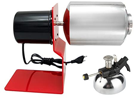 AuLYn Home Coffee Roaster Machine Hot Air Coffee Bean Roaster Electric Nuts Bean Baking Machine Drum Type Gas Stove Heating Household Grain Drying Roasting Machine
