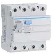 Cd463j Hager - Interrupteur Différentiel 4p 63a 30ma - Type A - Auxiliarisable - Entrée Haute/Sortie Basse