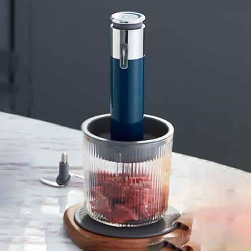 TT-YEC Picadora De Carne Pequeña Eléctrica Inalámbrica Para El Hogar Con 4 Tazones, 2 Cuchillos, Procesador De Alimentos De Cocina, Picadora Eléctrica De Verduras, 70W