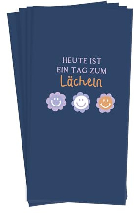 Grafik Werkstatt Taschentücher mit Spruch | Geschenkidee | 10 Stück | Lächeln