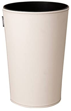 Poubelle De Cuisine Ordure créativité corbeille en cuir corbeille à la maison salon chambre salle de bain cuisine châtrice de cuisine peut ouvrir la corbeille de papier Poubelle De Bureau(White)