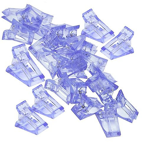 DRESSOOS 20piezas Clips De Manicura Para Uñas Fijación De Tips De Uñas Clips Auxiliares Para Extensiones De Para Manicura Casa y Salones